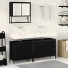 Set namještaja za kupaonicu Zidne 3 pcs Crna Konstruirano drvo