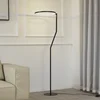 Lindby LED talna svetilka Rayon, črna, kovina, višina 150,3 cm - Dnevna soba/jedilnica - Sodobni - mat črna, bela
