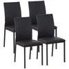 Homestar Set 4 jedilnih stolov, 41x50x91 cm, črna