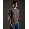 Sinsay - Pamučna slim fit majica kratkih rukava - ljubičasta