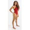 Womens swimwear finis openback solid red 26