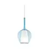 Ideal Lux - Luster na sajli KALIQUE 1xE27/42W/230V prečnik 18 cm zadimljeno plava