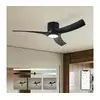 ZEVENTI - LED plafonski ventilator ORBITO LED/24W/230V Wi-Fi Tuya crni + daljinski upravljač