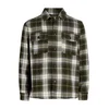 JACK & JONES Srajca JJEREGENT oliva / bela