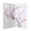 Homestyle4U Pregradna stena, 176x2,2x175 cm, bela, shranjevanje