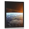 Plakat pogled na planet z vesolja - 40x60 silver