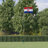 Hrvatska zastava i jarbol 5,5 m aluminijski