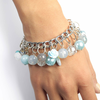 BRANIC JEWELRY Narukvica sa plavim kristalima Aqua