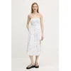 Lanena obleka Hollister Co.