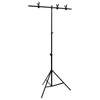 Stalak za pozadinu u obliku slova T crni 91 x 60 x (70-200) cm