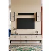 Hanah Home TV komoda Demet, antracit / travertin