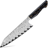 Damaskasti kuhinjski nož TA-35184 - Chef / Crna KP35184