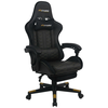 XXXL GAMING STOL kovina, umetna masa, tekstil črna