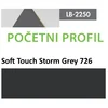 Profil Zidni MDF Početni LB-2250-A Soft Touch Storm Grey (726) 2800x115x12mm ( 026-091 )