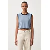 adidas Originals crop top ženski z modalom Heather