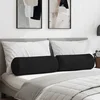 Valjkasti jastučići 2 pcs Crna O 25 x 70 cm tkanina