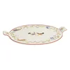 Cheese platter, with handles, porcelain, 30 cm, Country Life - Nuova