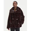 Fracomina Krzno FQ26WC4002O445R9 Temno rjava Regular Fit