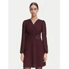Morgan Cocktail obleka 252-RSONIA Bordo rdeča Slim Fit