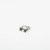 Prstan TwoJeys Icon Black Enameled Single Ring Silver 56 mm