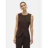 Vero Moda Telovnik Sigga 10336320 Rjava Regular Fit