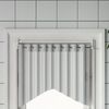 Karniše 2 kom bijelo-srebrne 60-105 cm aluminijske