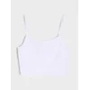 Sinsay - Crop top u stilu negližea - belo