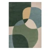 Zelena ročno tkana volnena preproga 200x290 cm Glow Green & Blue – Flair Rugs