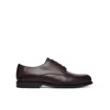 Nizki čevlji Calvin Klein Ess Rubber Derby Lth HM0HM02056 Temno rjava