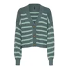 ONLY Pletena jopa ONLCALLIE svetlo zelena/temno zelena