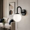 Opviq zidna lampa Loop-20451, 1 × E27, crna