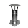 Galvaniserad ventilationsskorsten med 100 mm platta - RKM 100 ROZ