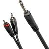 Avdio kabel Jack 6,3 mm stereo/2 x RCA 3 m Roxtone SAYC110L3