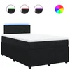 Vidaxl Box spring postelja z vzmetnico črna 120x190 cm žamet