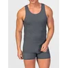 zd ZERO DEFECTS Spodnja majica Tank top Egyptian cotton temno siva