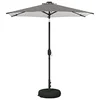 Suncobran za vrt s LED svjetlima i postoljem 230 x 230 cm