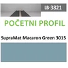 Profil Zidni MDF Početni LB-3821-A SupraMat Macaron Green (3015) 2800x121x18mm ( 026-109 )