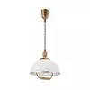Podesivi luster RAMONA 1xE27/60W/230V braon/bela/hrast