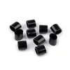 Zavora/sklopka za festivalske zapestnice 7x9 mm - črna (10 kosov)