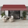Tenda na ručno uvlačenje bordo 450 x 350 cm