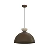 Viseči lestenec NEVIS 1xE27/15W/230V, premer 38 cm, rjav