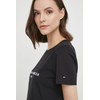 Tommy Hilfiger Majice s kratkimi rokavi HERITAGE HILFIGER CNK RG TEE Črna