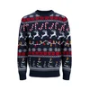 Jack & Jones Junior Pulover JJXMAS SANTA mornarska/jastog/temno rdeča/bela