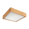 Plafonska lampa OAK SQUARE 2xE27/60W/230V hrast 37,5 cm