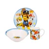 Stor Otroški keramični jedilni set Paw Patrol - krožnik, skleda in vrč (3 kosi), 76755