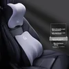 Icaroom Set jastuka za vrat i leđa za auto sedište, 31 x 29 x 13 cm, Sivi