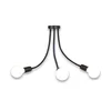 Top Light Galileo 3 C - Lestenec na drogu 3xE27/40W/230V črna