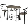 Homestar Jedilna miza Bistro z 2 stoli 80x53x745 cm črna
