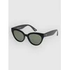 Dot Dash Strata Matte Black Sunglasses polarized green