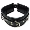 ROUGE Leather 3 D-Ring Padded Collar Black